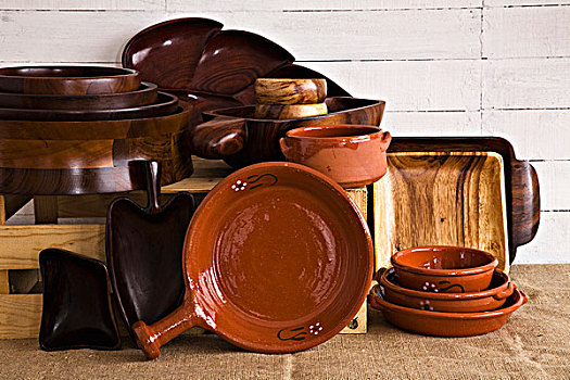 木质,陶器,碗