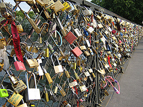 爱,艺术桥,巴黎
