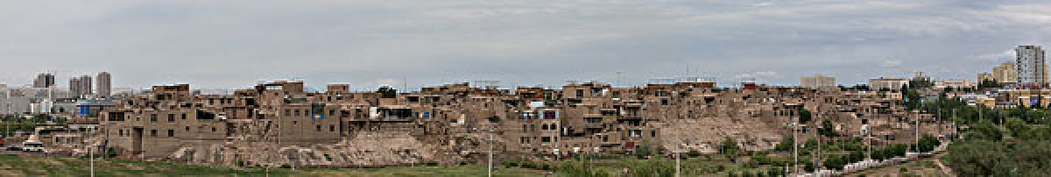 新疆喀什高台民居全景