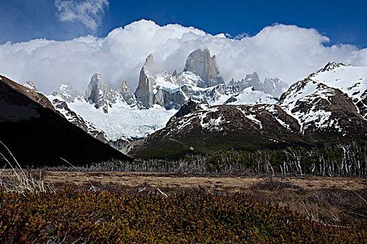 山,洛斯格拉希亚雷斯国家公园,巴塔哥尼亚,阿根廷,南美