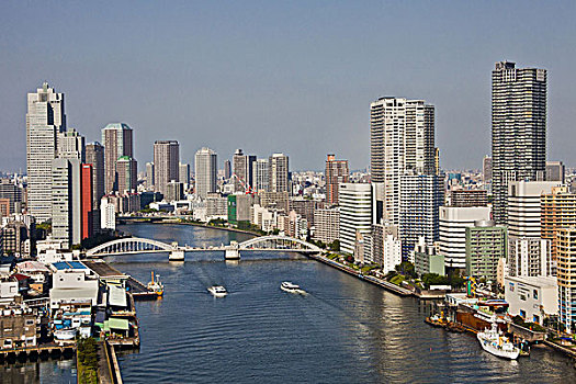 日本,东京,墨田河,桥