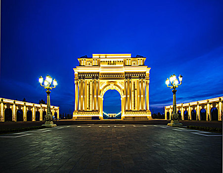 二月,成功,拱形,阿塞拜疆,流行,城市,魅力