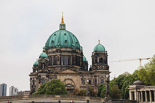 柏林大教堂,多云天气,柏林,德国