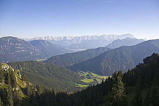 风景,楚格峰,乌伯阿玛高,上巴伐利亚,巴伐利亚,德国
