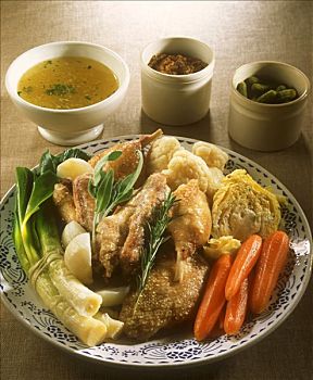 砂锅炖菜,烹鸭,鸭肉,炖菜,法国
