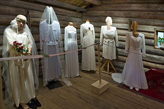 历史,婚纱,生活方式,博物馆,挪威,斯堪的纳维亚,欧洲