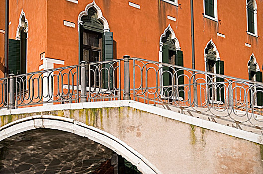威尼斯,意大利,桥,房子,窗户