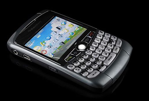 黑莓手机,弯曲,时髦,智能手机,光亮,展示