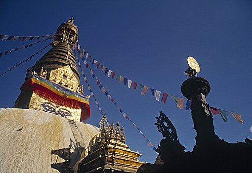 佛塔,加德满都,尼泊尔
