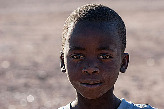 纳米比亚人,男孩,头像,纳米比亚,非洲