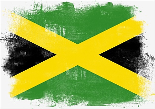 旗帜,牙买加,涂绘,画刷