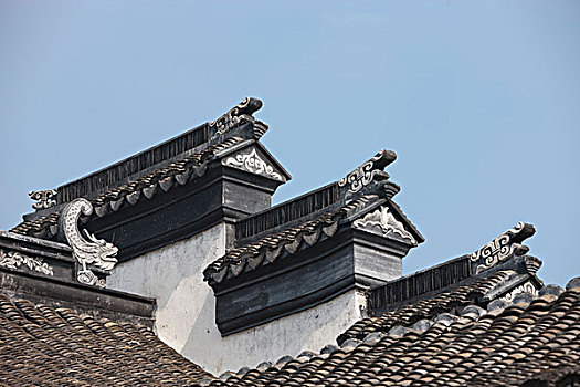 屋顶,老,住宅,上海,中国