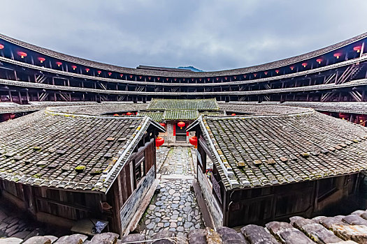 福建省,龙岩市,永定区,楼群,建筑,景观