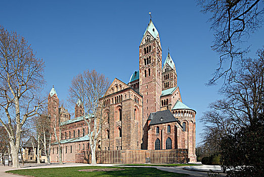 大教堂,南方,建筑,莱茵兰普法尔茨州,德国,欧洲