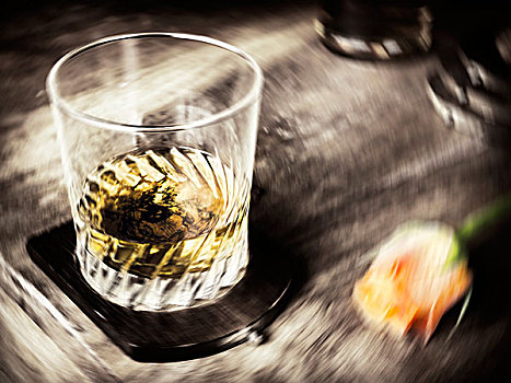 威士忌,酒,玻璃杯