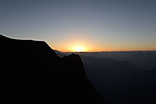 鸡公山日落