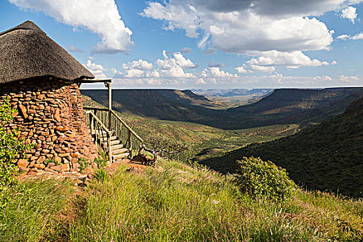 非洲,纳米比亚,客人,住宿,俯瞰,山谷