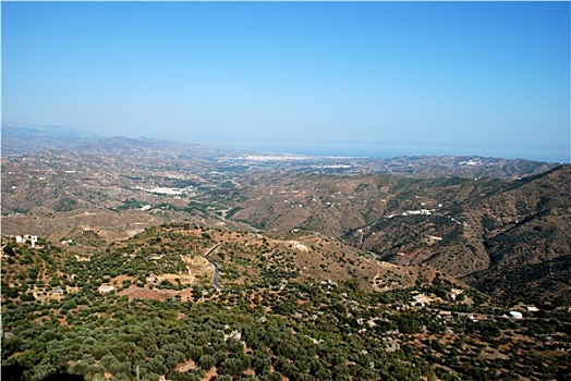 风景,山地,阿萨尔基亚,区域,安达卢西亚,西班牙