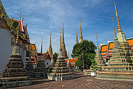 契迪,寺院,卧佛寺,曼谷,泰国,亚洲