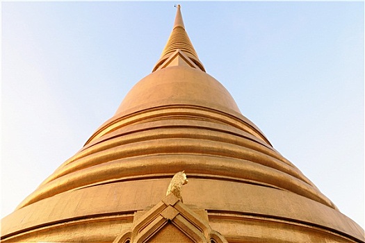 金色,塔,寺院,曼谷