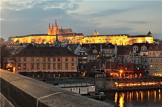 全景,布拉格,布拉格城堡,捷克共和国