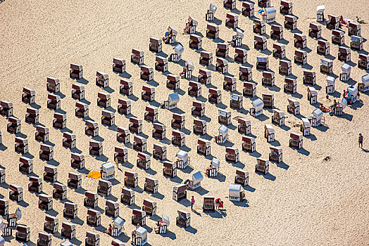 沙滩椅,沙滩,塞林,波罗的海,海边,海岸,梅克伦堡前波莫瑞州,德国,欧洲