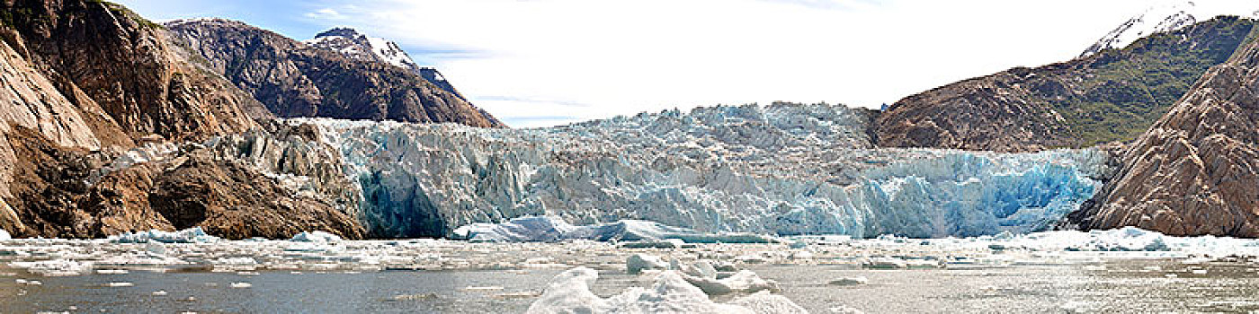 冰河,特蕾斯,湾,峡湾,阿拉斯加,美国,北美