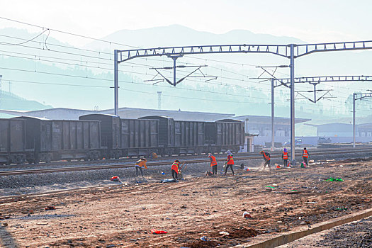 建设中的临沧火车站