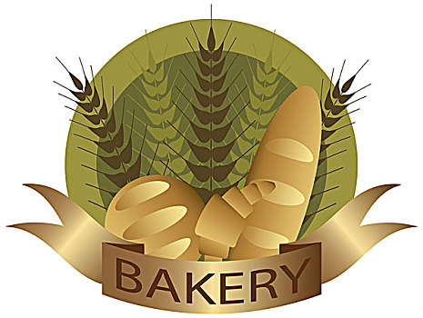 糕点店,小麦,茎,面包,标签