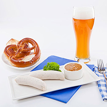 小牛肉香肠,德国啤酒