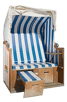沙滩椅,一个,脚凳