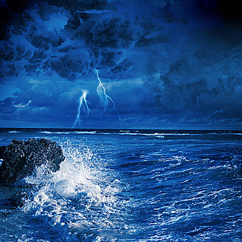 雷暴,海洋