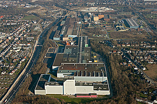 航拍,钢铁,制作,工厂,波鸿,鲁尔区,北莱茵-威斯特伐利亚,德国,欧洲