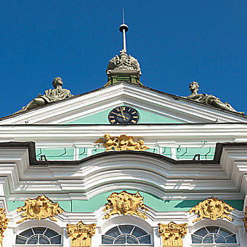钟表,雕塑,冬宫,彼得斯堡,俄罗斯