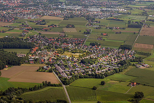 俯视,北莱茵威斯特伐利亚,德国,欧洲