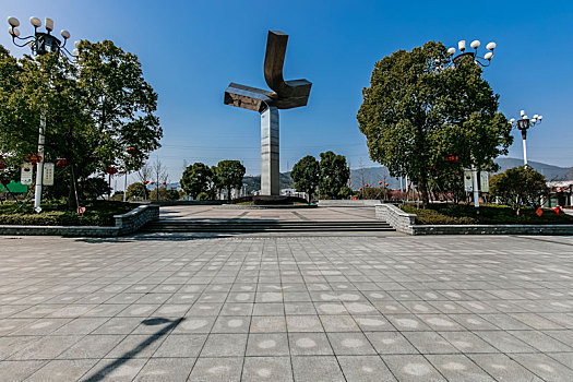 浙江省台州市街心公共广场雕塑建筑景观