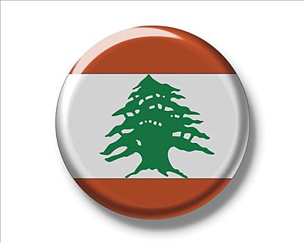 扣,旗帜,黎巴嫩
