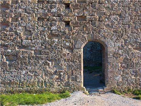 中世纪,墙壁,门