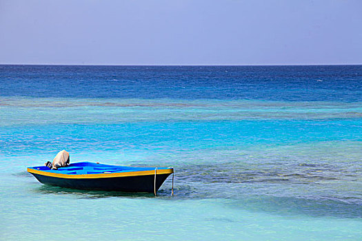 马尔代夫,岛屿,船,蓝色海洋