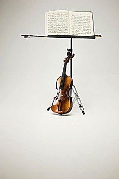 小提琴,乐谱架