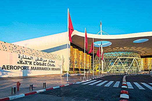 航站楼,建筑,马拉喀什,机场,摩洛哥,非洲