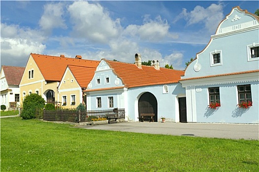 乡村,装饰,房子,捷克共和国