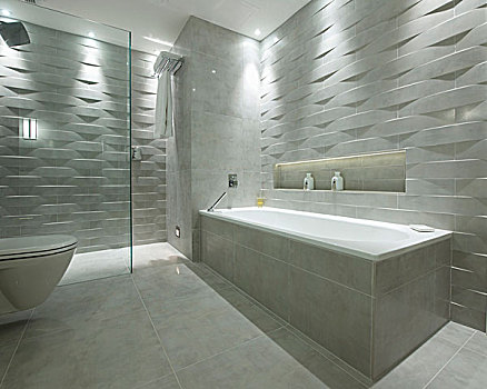 浴缸,卫生间,淋浴,区域,设计师,大理石,砖瓦,结构