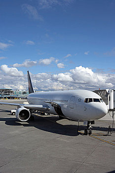 飞机,温哥华国际机场,不列颠哥伦比亚省,加拿大