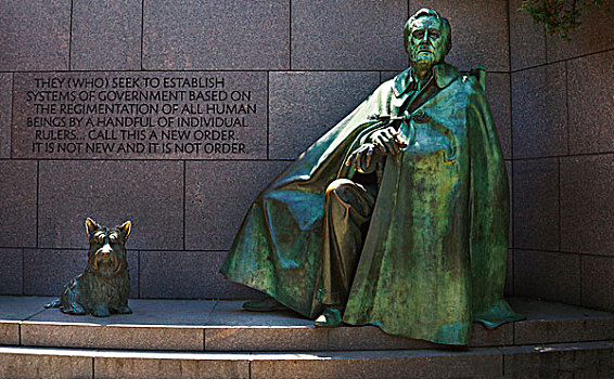 富兰克林,罗斯福,雕塑,纪念,华盛顿,华盛顿特区,美国,北美