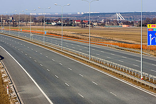 空,高速公路,波兰