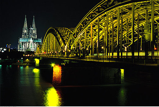 桥,科隆,德国