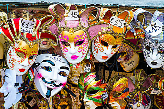 传统,威尼斯,面具,出售