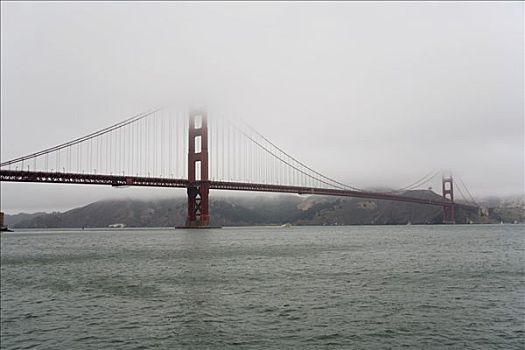 金门大桥,雾,旧金山,加利福尼亚,美国