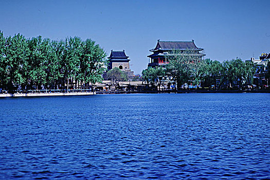 1997年5月北京西城区什刹海前海胡同原片120翻转片